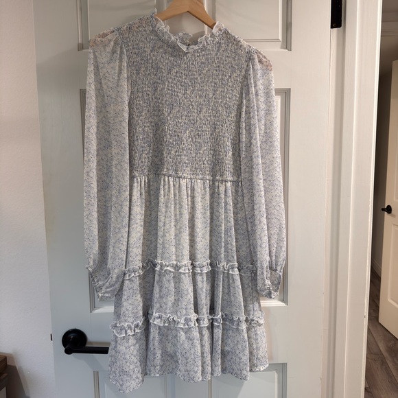 Petal & Pup White Ruffled Tiered Long Sleeve Sundress (Rachael Dress) - Picture 2 of 7